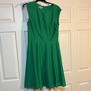 London Style Vibrant Green Midi Dress
